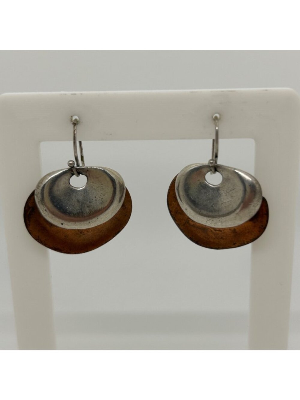 Chicos & Mother Of Pearl Earring Lot Hoop Drop Mixed Metal Pierced Dangle - Picture 6 of 9